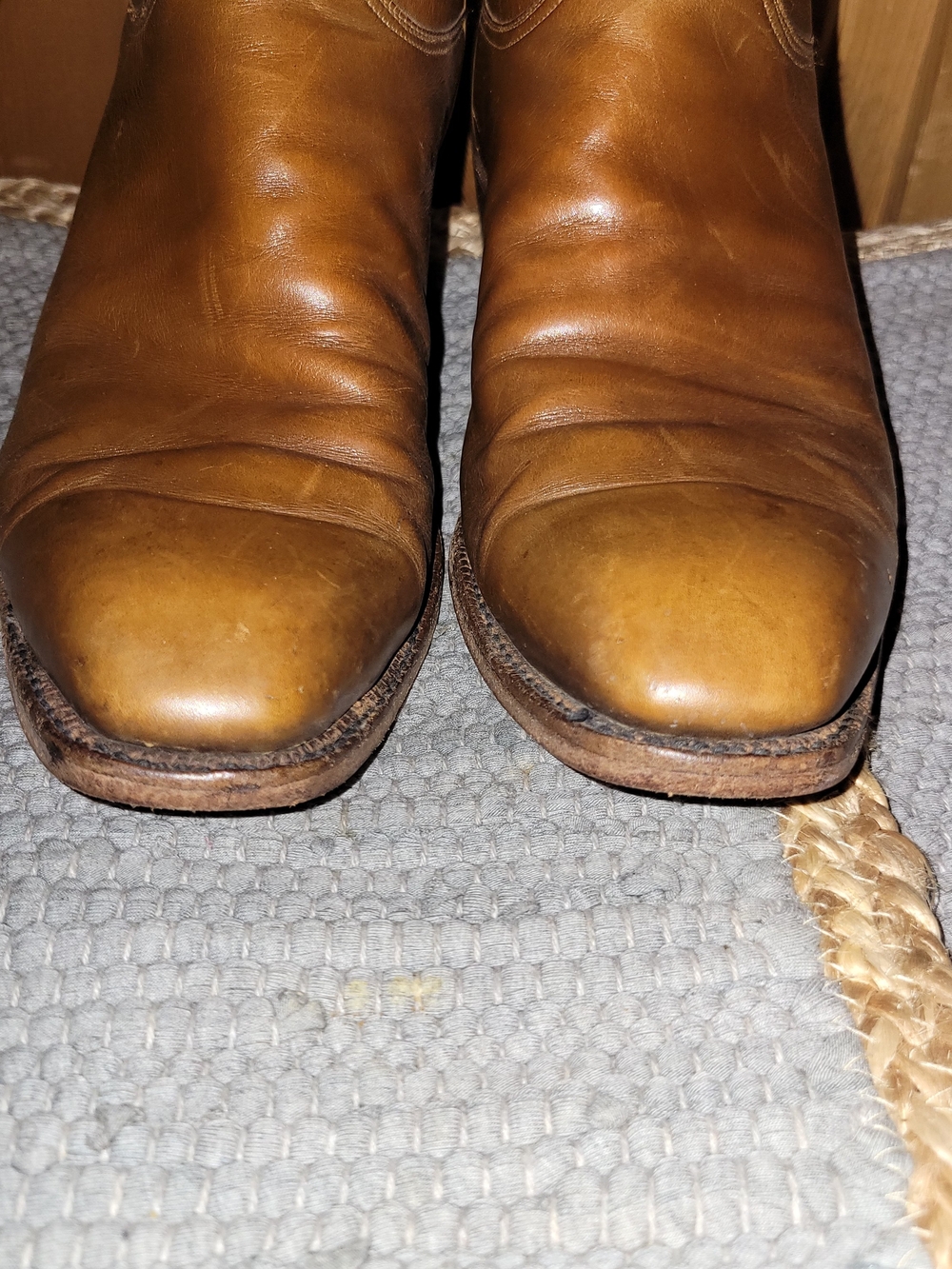 Vintage Lucchese San Antonio Leather Western Boots Mens 9D 1967 Craftsmanship - Picture 7 of 13